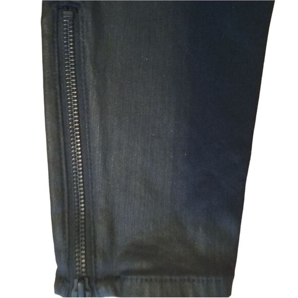 Madewell Black Skinny Jeans with Knee Reinforcements - Ankle Zip - NWOT - Picture 6 of 7